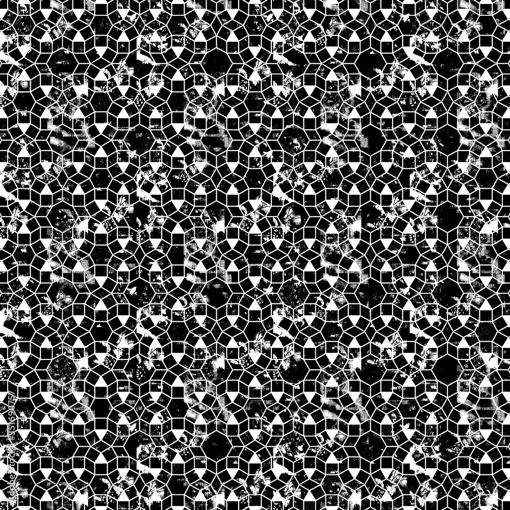 Abstract seamless pattern with abstract geometric style. Repeating sample figure and line. For fashion interiors design, wallpaper, textile industry