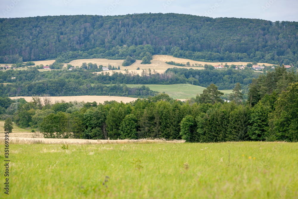 Landscape view from Iron mountains - Zelezne hory, Czech Republic