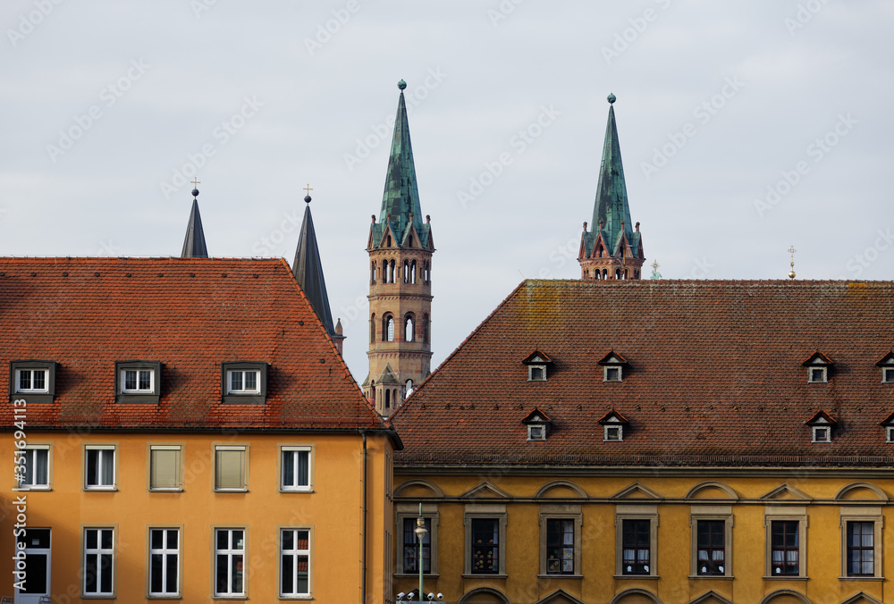 Fototapeta premium Panoramic view of Würzburg, Germany.