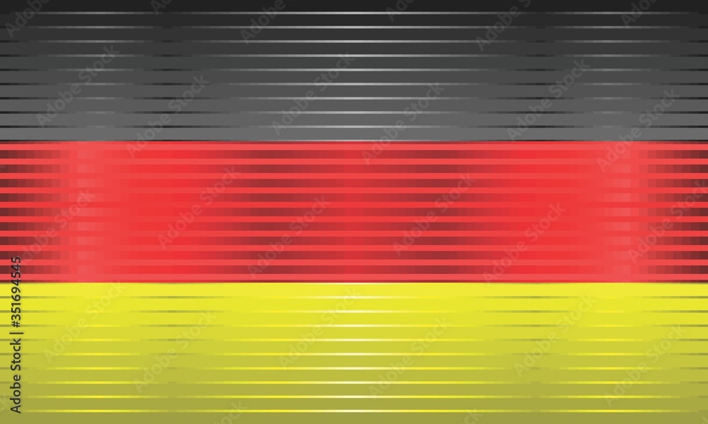 Shiny flag of the Germany - Illustration, 
Three dimensional flag of Germany
