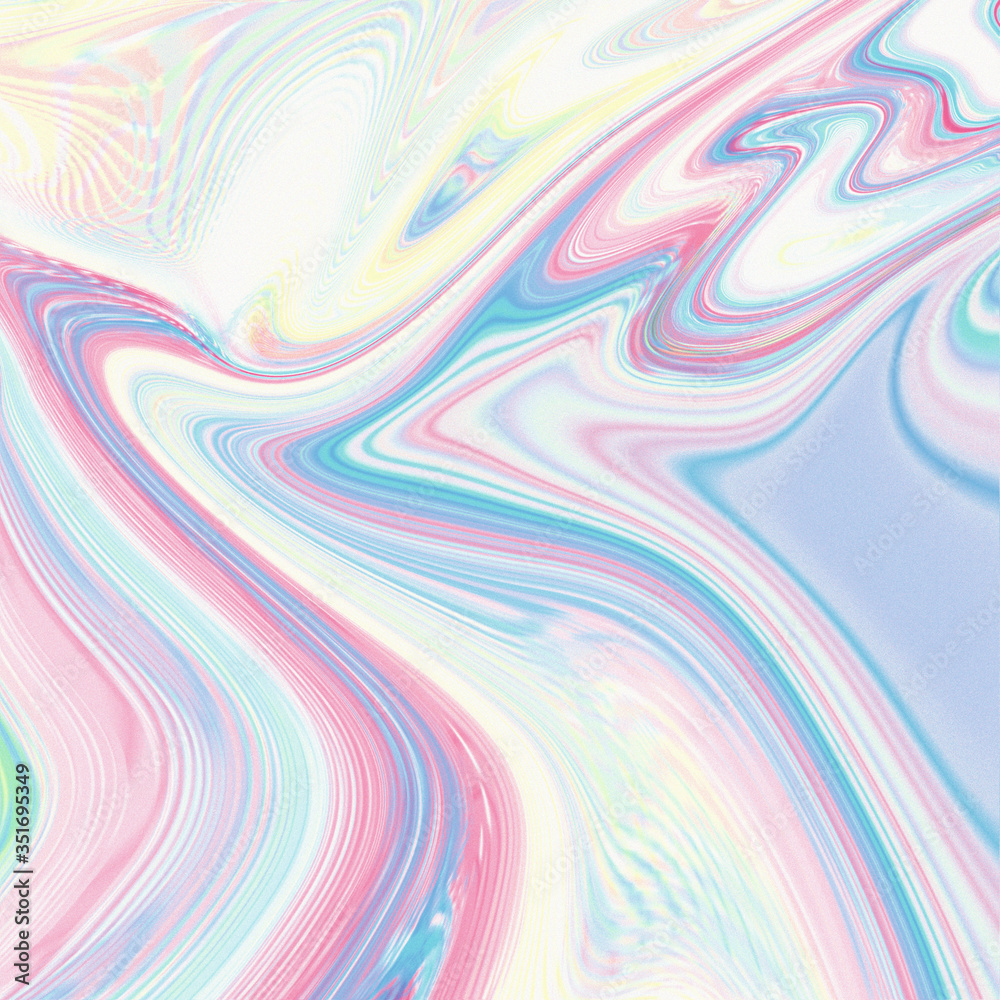 abstract colorful pastel rainbow marble lines holo glow glitch background texture