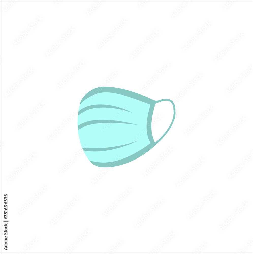 Medical masker vector for protecting against virus  illustration icon template