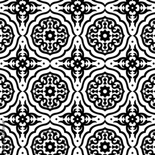 Abstract seamless pattern with abstract geometric style. Repeating sample figure and line. For fashion interiors design, wallpaper, textile industry