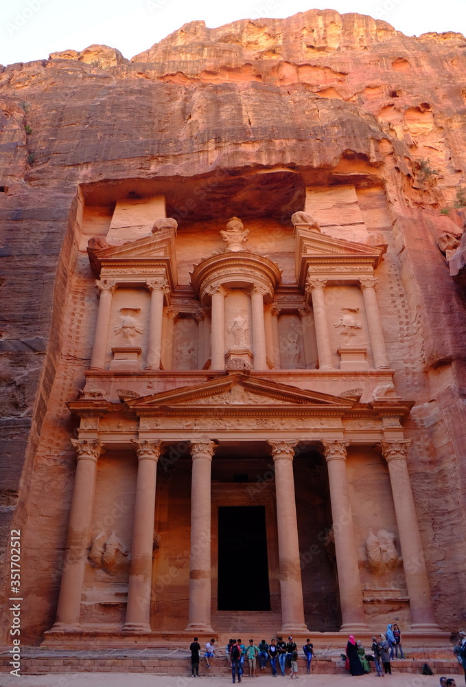 Red stone Canyon Petra in Jordan
