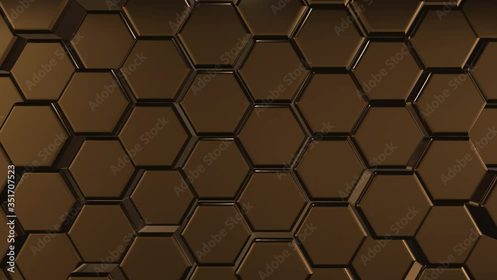 Abstract hexagon geometric surface, black minimal texture, gold Abstract hexagon geometric surface, black minimal texture, gold