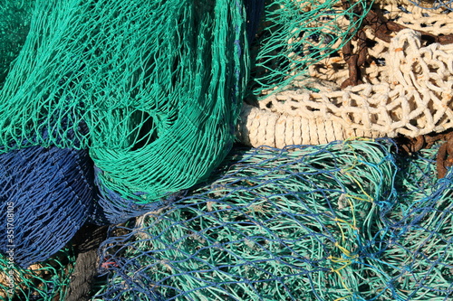 colorful fishing nets