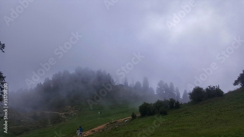 fog in the mountains