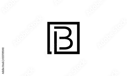 l, b, logo, icon, symbol, black, s, square