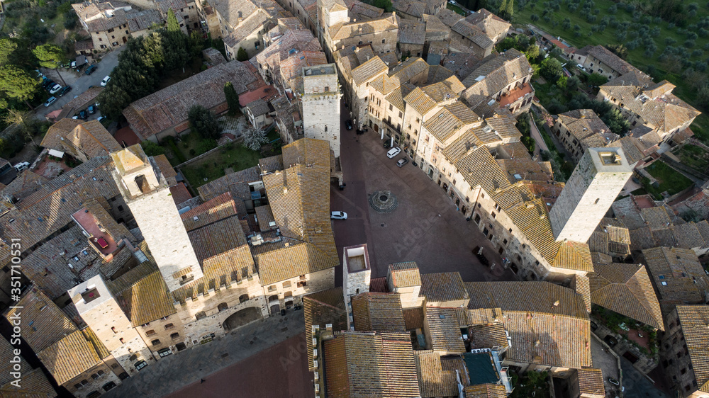 San Gimignano, città medioevale in toscana italia