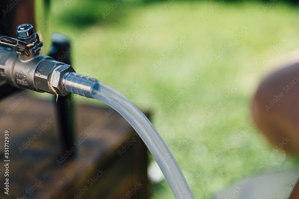 Ablass Hahn von einem Bierfass