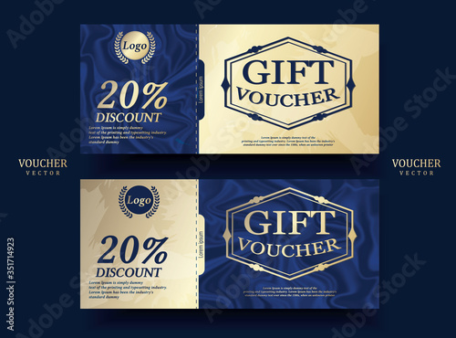 High quality navy blue / gold tone gift card set
Elegant. The background is decorated with navy satin pattern making the text stand out. Illustration/Vector