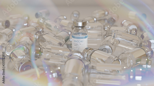 Medicine infectious concept vaccine and syringe injection.
It use for prevention, immunization and treatment from corona virus infection.
coronavirus vaccine in a research medical lab. 3D illustration