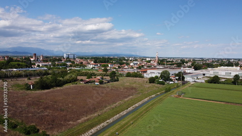 Resana, Castelfranco Veneto, foto aerea drone