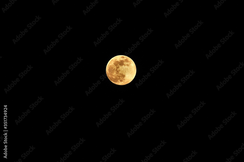 The moon on a clear spring evening The moon on a clear spring evening