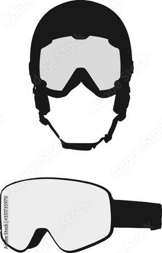 Helmet with goggle