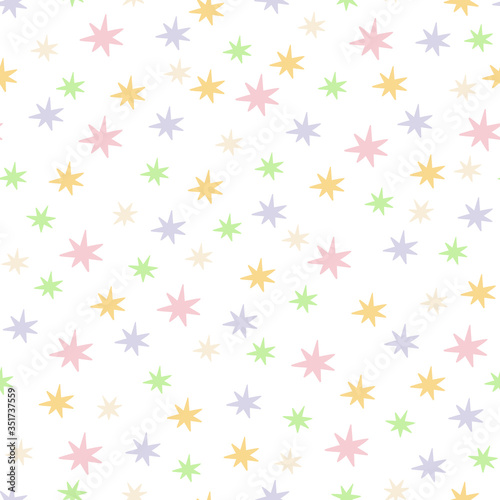 Seamless background with stars. Vector