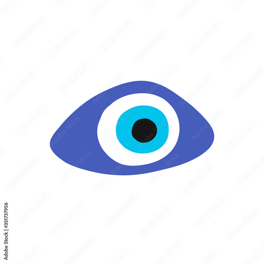 fatima eye doodle icon, vector illustration fatima eye doodle icon, vector illustration