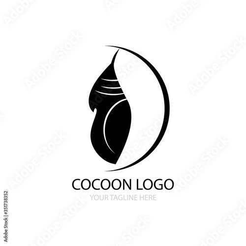cocoon logo vector design photo