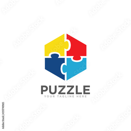Puzzle Logo Design Vector Template Free Download Puzzle Logo Design Vector Template - GFXLoad