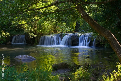 Fototapeta Naklejka Na Ścianę i Meble -  Monte Gelato waterfalls within Valle del Treja regional park          