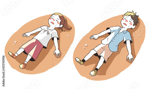 熱中症で倒れる(屋外)