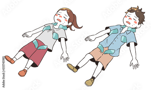 熱中症のためアイシング
