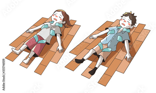 熱中症のためアイシング(屋内)