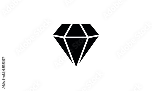Diamond gemstone with sparkle line ,Diamond vector icon, flat design best vector icon