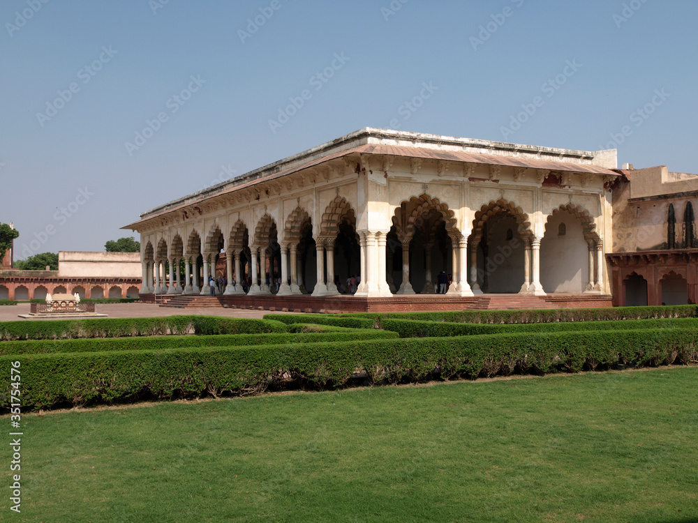 Building inside the Red Fort, Agra, India