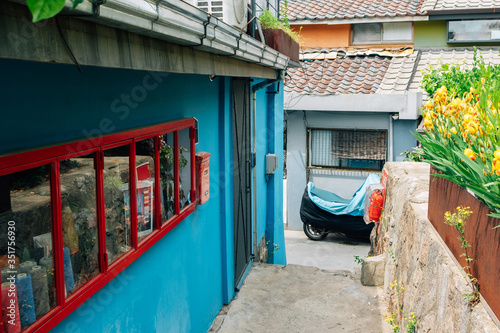 Ihwa Mural Village in Seoul, Korea photo