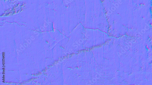 Wall wallpapers in normal map