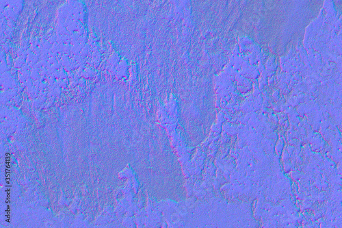 Wall wallpapers in normal map