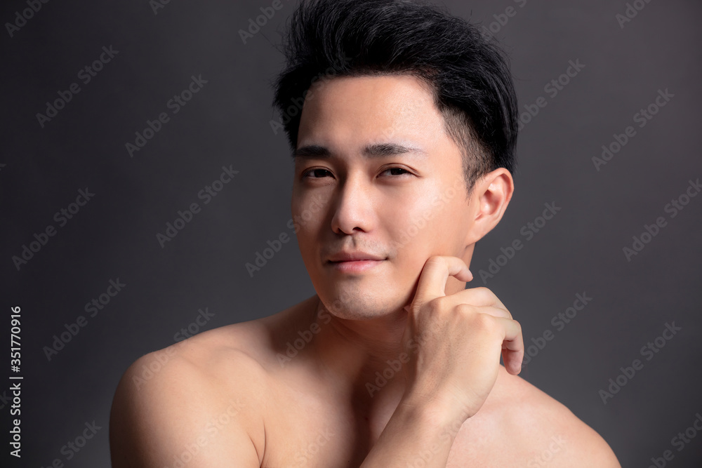 Closeup portrait of young smiling handsome man Closeup portrait of young smiling handsome man