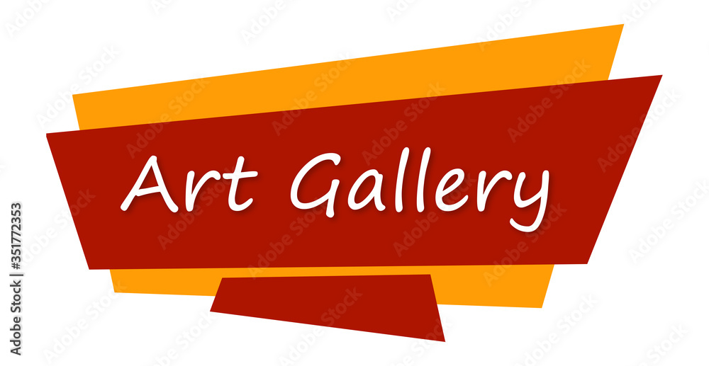 Art Gallery - text written on colourful background Art Gallery - text written on colourful background