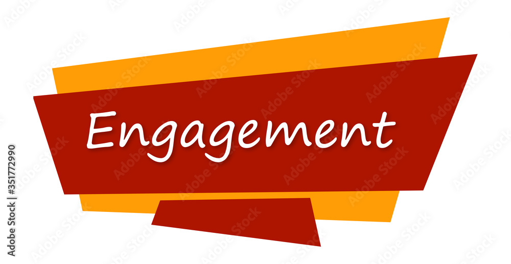 Engagement - text written on colourful background Engagement - text written on colourful background