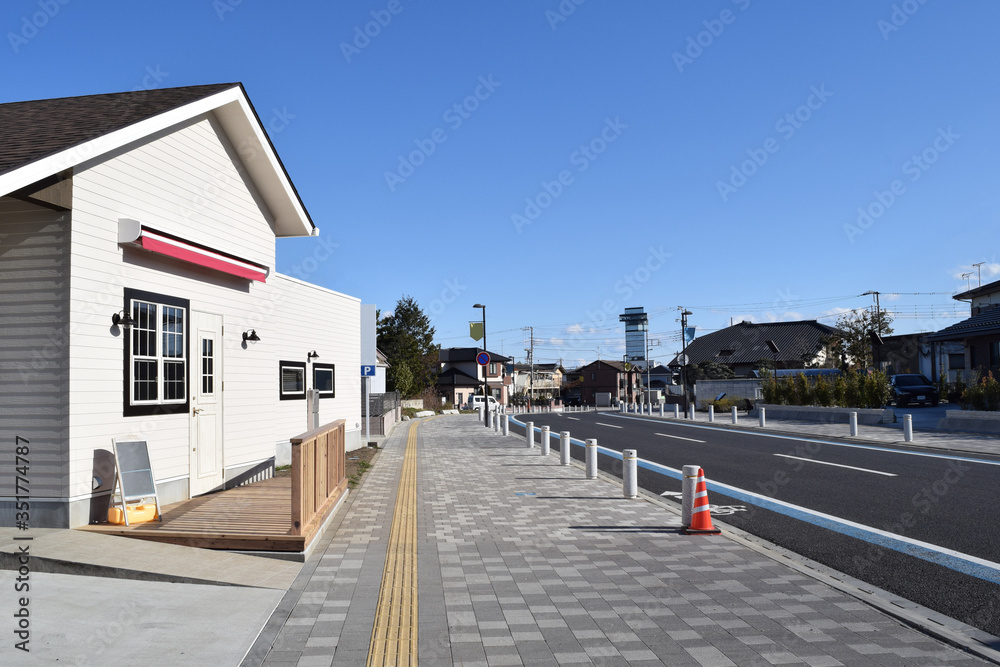 Cityscape of Oarai, Ibaraki Prefecture, Japan