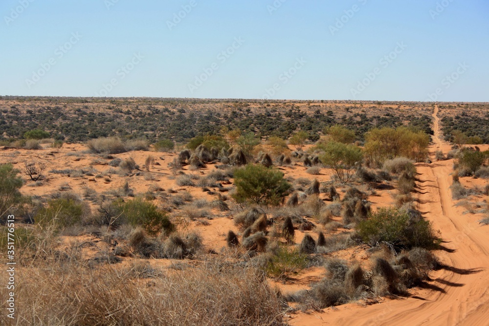 Simpson Desert with endless views.