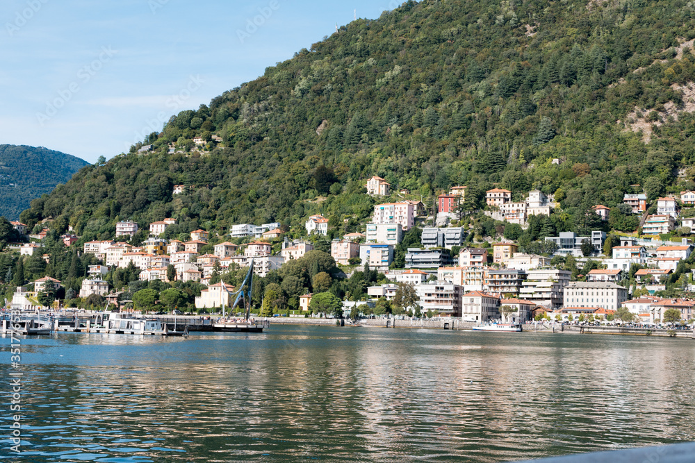 Italian village on the lake