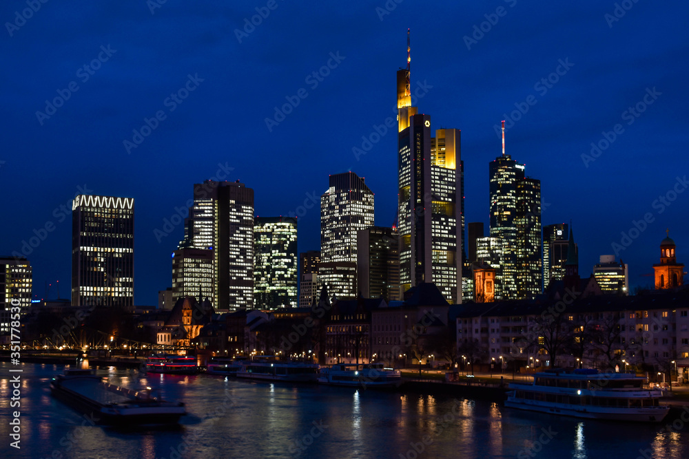 Obraz premium Frankfurt City skyline