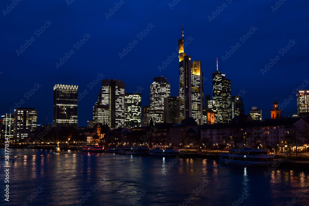 Frankfurt Night Landscape