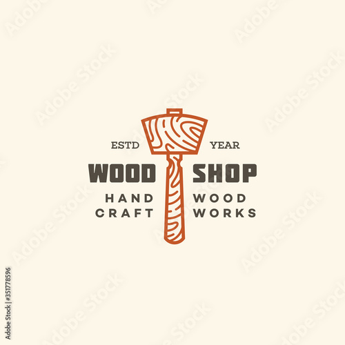 Wood shop logo