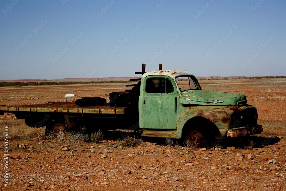 Ruins in the Australian desert. Ruins in the Australian desert.