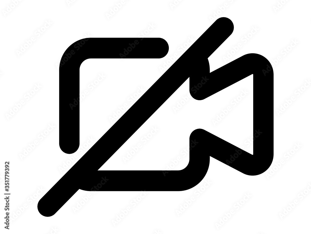 video camera off icon vector for web and app video camera off icon vector for web and app