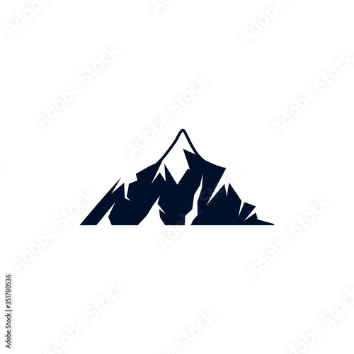 Mountain graphic design template vector isolated