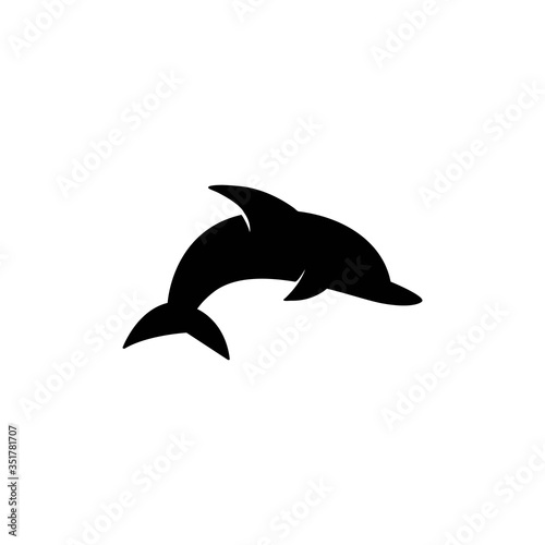 Dolphin graphic design template vector isolated