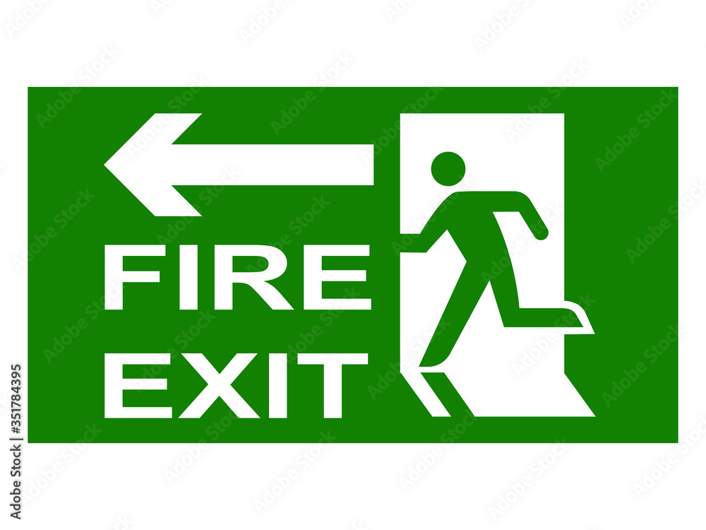 Emergency Fire Exit Sign. ESP10