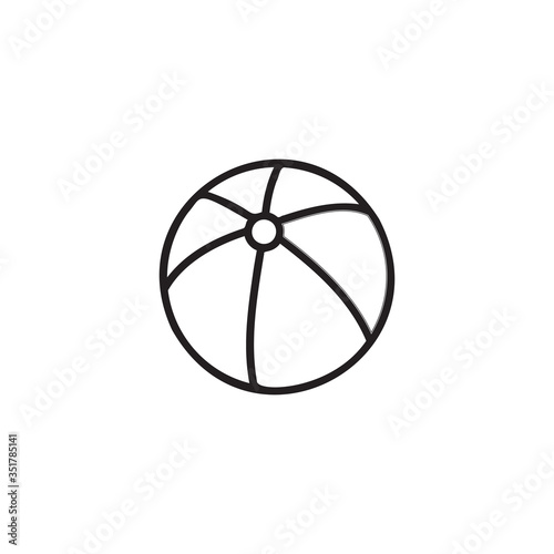 Plastic ball graphic design template vector isolated