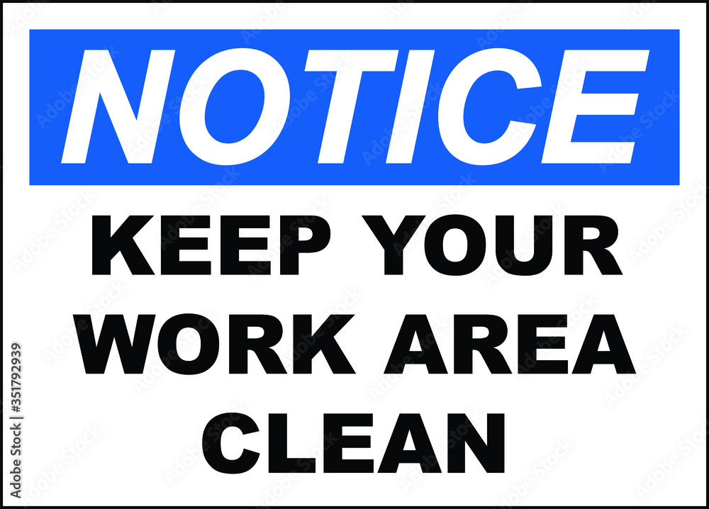 your work area clean icon
