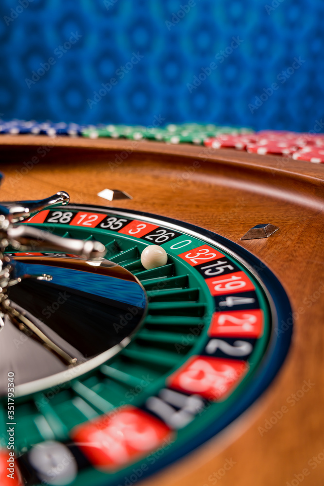 Roulette table close up at the Casino Roulette table close up at the Casino