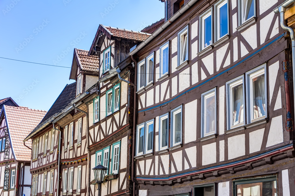 Alsfeld im mittelhessischen Vogelsbergkreis mit ihrer Altstadt und geschlossener historischer Bebauung